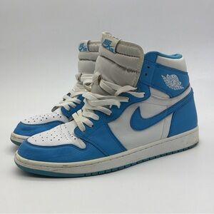 Jordan 1 Retro High OG UNC 2015 Size 12 Pre-Owned 555088-117 Blue White